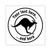 Kangaroo-pictogram Rubberstempel (Afrduk)
