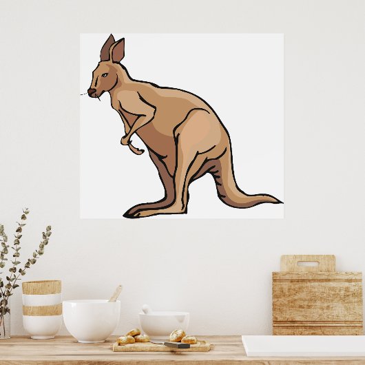 Kangaroo Poster (Keuken)