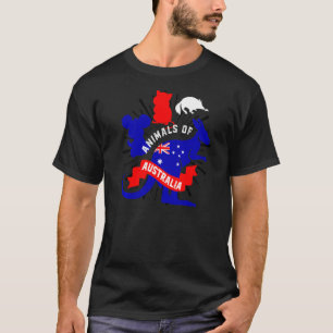 Kangaroo Quokka Sugar glider Koala Animals van Aus T-shirt
