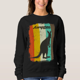 Kangaroo Retro 70s Cute Animal Trui