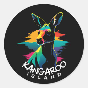 Kangaroo Ronde Sticker