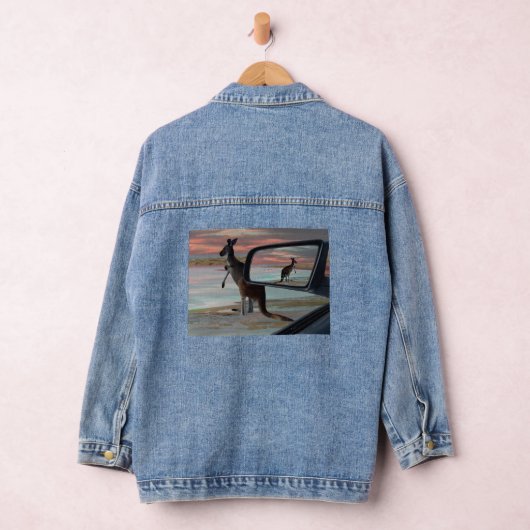 Kangaroo Sea Breezes, Femme Denim Jacket (Hangar)