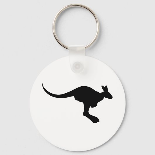 Kangaroo Silhouette Sleutelhanger (Voorkant)