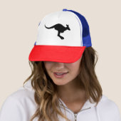 Kangaroo Silhouette Trucker Pet (In situ)