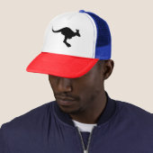 Kangaroo Silhouette Trucker Pet (In situ)