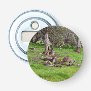 Kangaroo Slumber Party, Magnetic Bottle Open Button Flesopener