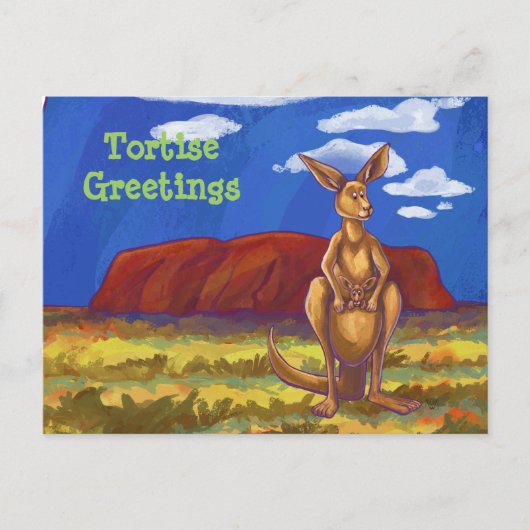 Kangaroo Stationery Briefkaart (Voorkant)