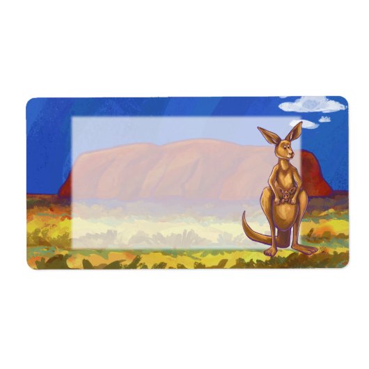 Kangaroo Stationery Etiket (Voorkant)