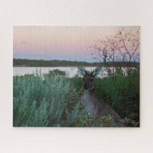 Kangaroo Sunset bij het Australië-meer, 520 stuks Legpuzzel