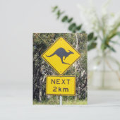 Kangaroo-teken Briefkaart (Staand voorkant)