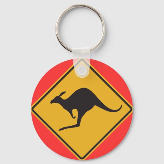 Kangaroo-teken Sleutelhanger (Voorkant)