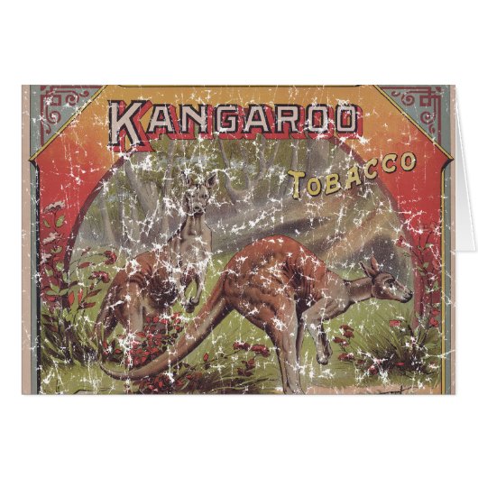 Kangaroo Tobacco 1900 - en détresse (Devant horizontal)