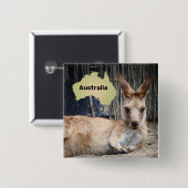 Kangaroo Vierkante Button 5,1 Cm (Voorkant /achterkant)
