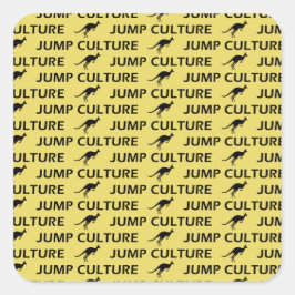 kangaroo vierkante sticker