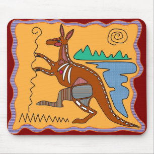 Kangaroo X-ray Art Muismat