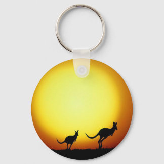 Kangaroos in de Australische Outback Sleutelhanger