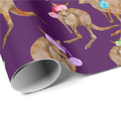 Kangaroos met Santa Hats Cadeaupapier (Rol Hoek)