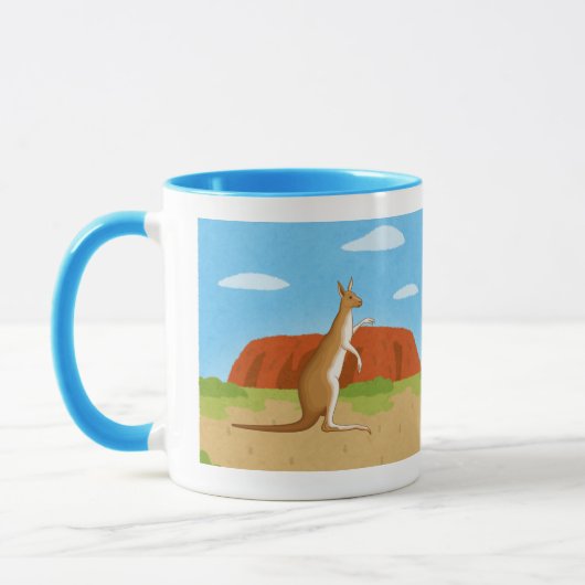 Kangaroos Mug in the forest  (Gauche)