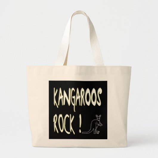 Kangaroos Rock! canvas tas (Voorkant)
