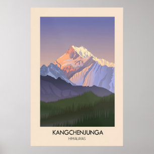 Kangchenjunga Berg Himalaya Poster