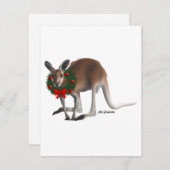 Kangeroe - kerstkaart (Voorkant / Achterkant)