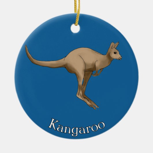Kangoeroe Australië Ornament (Voorkant)
