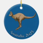 Kangoeroe Australië Ornament (Achterkant)