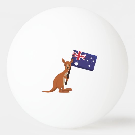kangoeroe Australië vlag Pingpongballen (Voorkant)