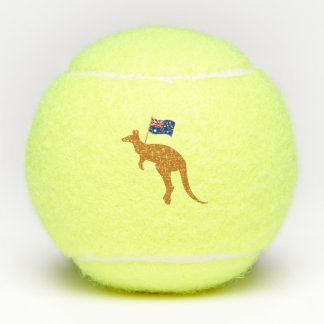 kangoeroe australië vlag tennisballen