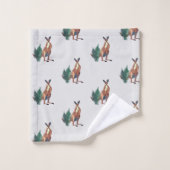Kangoeroe, Australische dieren kunst Bad Handdoek (Wasdoekje)