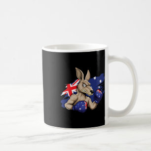 Kangoeroe Boksen Australische Vlag Liefde Australi Koffiemok