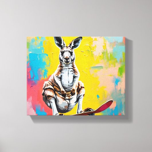 Kangoeroe Canvas Art Afdruk (Voorkant)