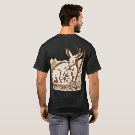 Kangoeroe Design T-shirt (Achterkant volledig)