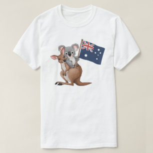 Kangoeroe en Koala White T-shirt