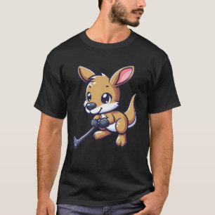 Kangoeroe ijshockeyspeler - Grappig ontwerp T-shirt