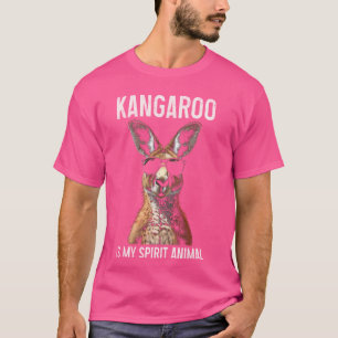Kangoeroe is mijn geest dier grappig Australisch T-shirt