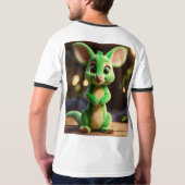 Kangoeroe Joyride: Speelse kangoeroe die oversprin T-shirt (Achterkant volledig)