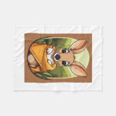 Kangoeroe-kind Fleece Deken (Voorkant (Horizontaal))