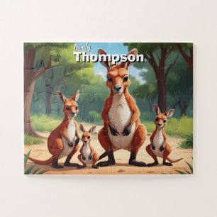 Kangoeroe Koninkrijk gepersonaliseerd Legpuzzel