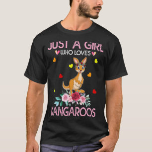 Kangoeroe Lover Vrouwen Gift Gewoon Een Meisje Dat T-shirt