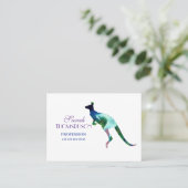 Kangoeroe Machtig, Standaard Matte Visitekaartje (Staand voorkant)