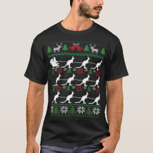 Kangoeroe Santa Sleigh Grappige Australische Lelij T-shirt