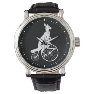 Kangoeroe Silhouet Fietsen Horloge