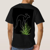 Kangoeroe-silhouet T-shirt (Achterkant)