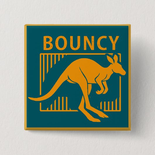 kangoeroe vierkante button 5,1 cm (Voorkant)