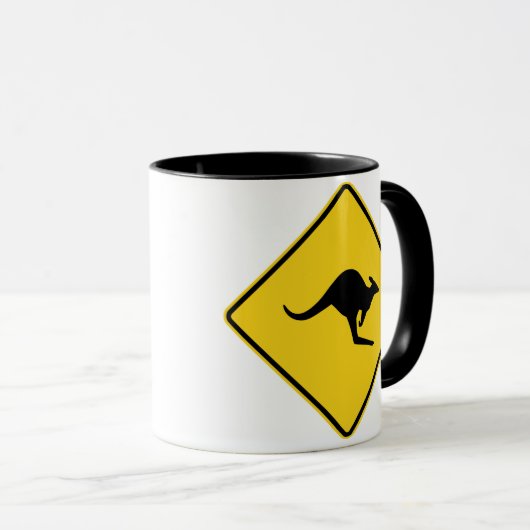 Kangoeroe XING-teken Mok (Voorkant rechts)
