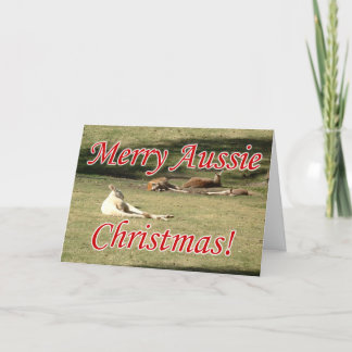 Kangoeroes Feestdagen Kaart