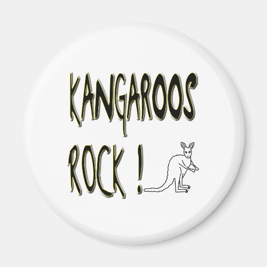 Kangoeroes Rock! Magneet (Voorkant)