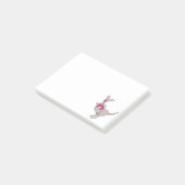 Kangourou avec papillons graphique post-it (Incliné)