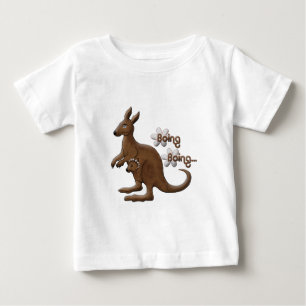 Kangourou et kangourou de bébé dans le T-shirts 